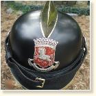 Historischer Feuerwehrhelm nach Restaurierung